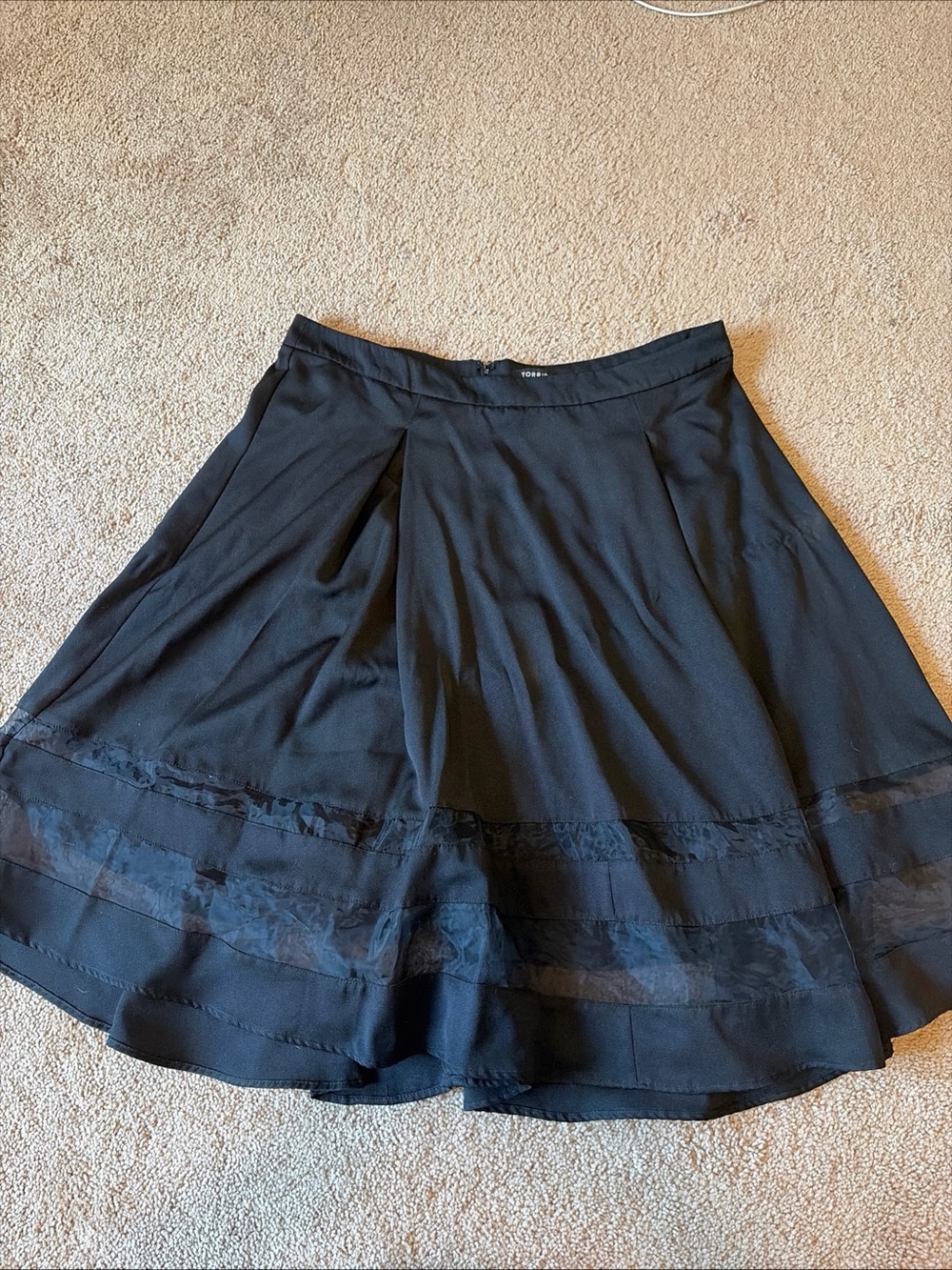 Torrid women's Sz 16 black tulle circle midi skirt whimsygoth fairy NWT